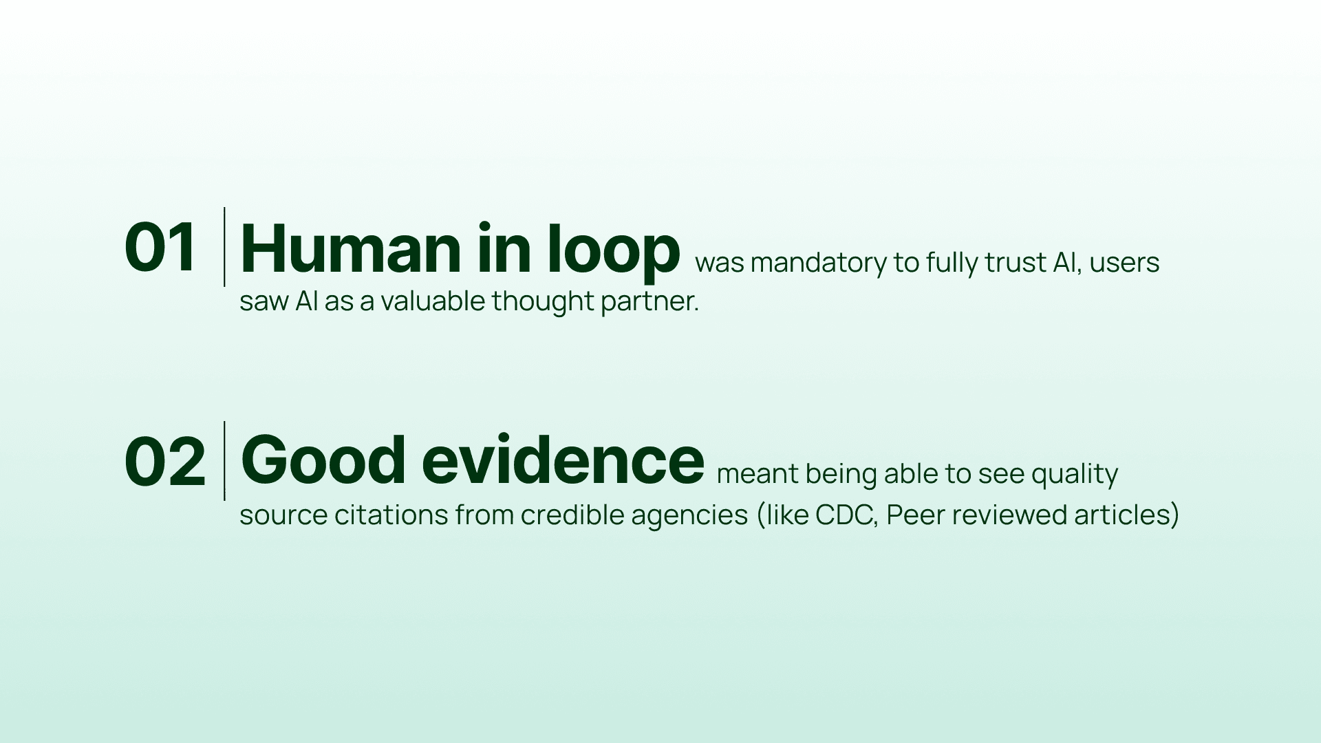 Interview insights summary
